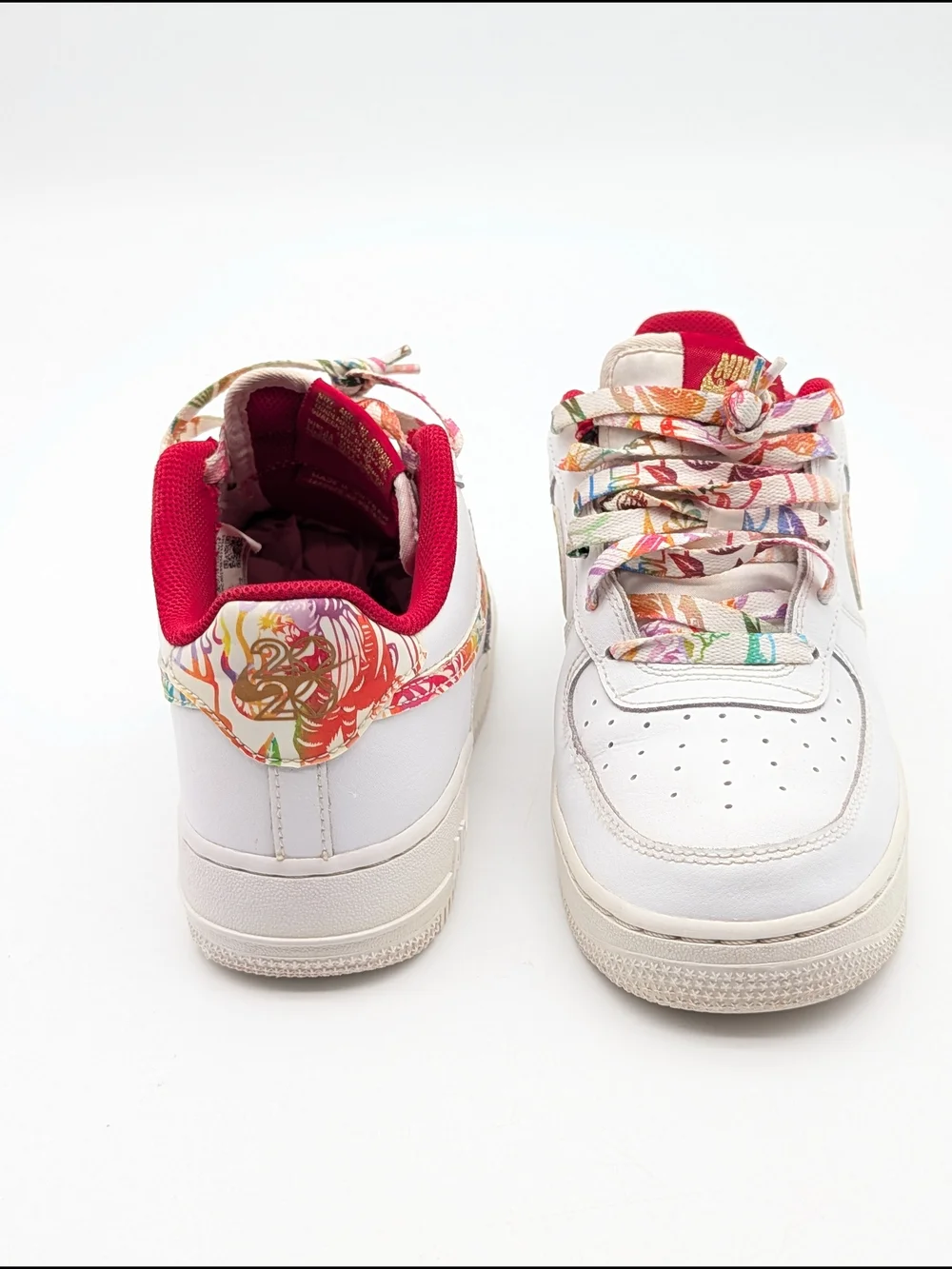 Nike Air Force 1 Chinese new year  size 6.5Y Red White CU2980-191